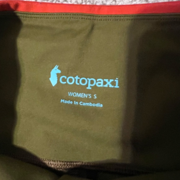 Cotopaxi Olive Green Women's Leggings - Picture 3 of 4